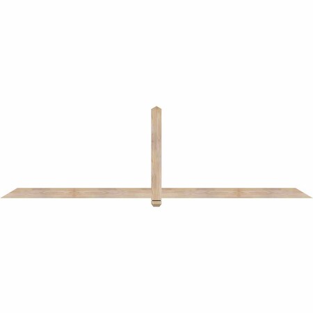 Ekena Millwork Eugene Smooth Timber Gable Bracket, Douglas Fir, 108"W x 31 1/2"H x 1 1/2"D x 3 1/2"F, 7/12 Pitch GBW108X31X0204EUG00SDF